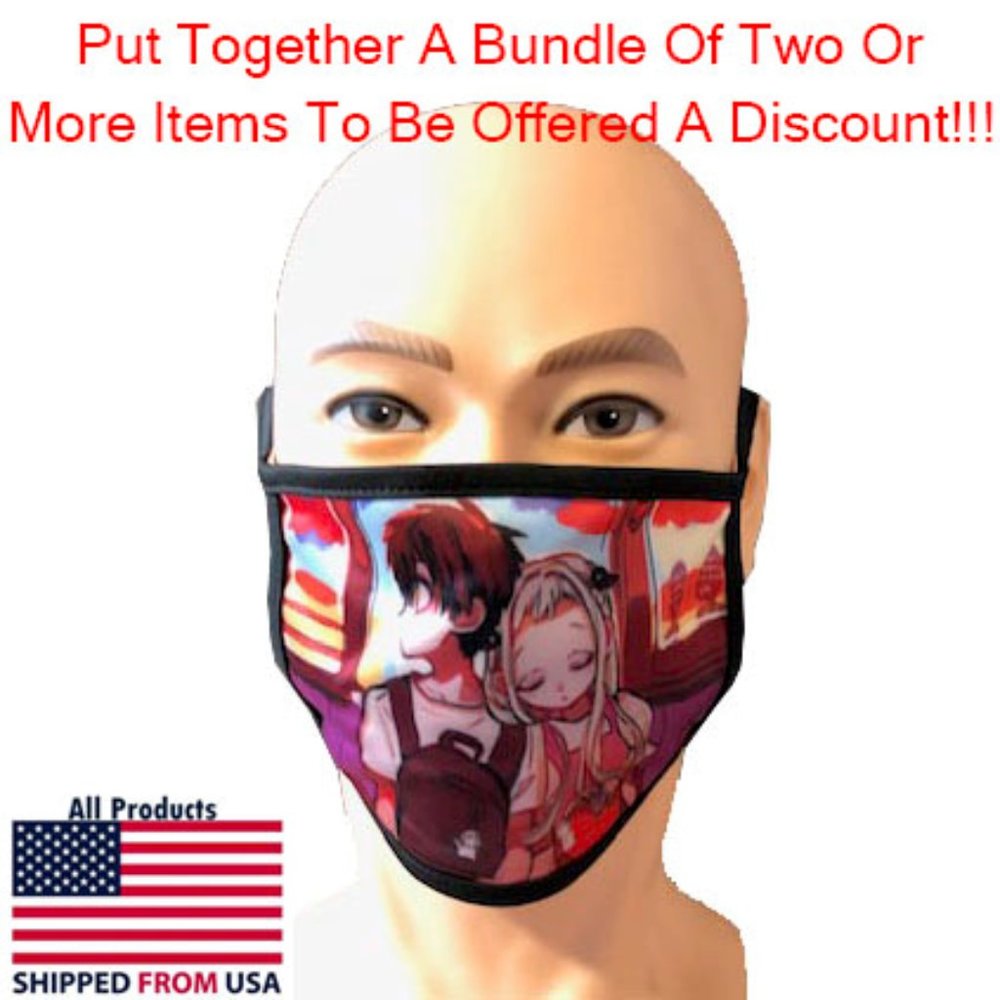 Washable Kid's Anime Face Mask #18